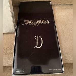 Vintage Royal - scot black initial D scarf